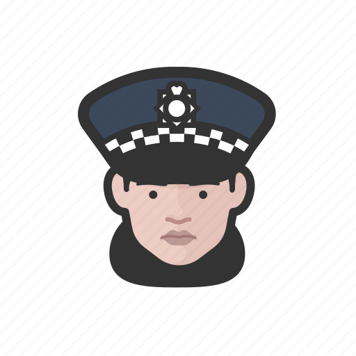Police, officer, scotland, yard, caucasian, woman icon - Download on Iconfinder