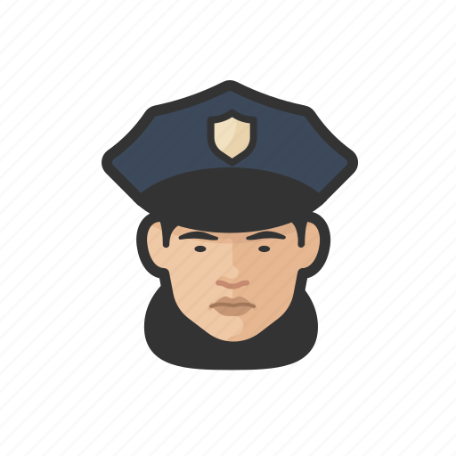Police, officers, asian, female icon - Download on Iconfinder
