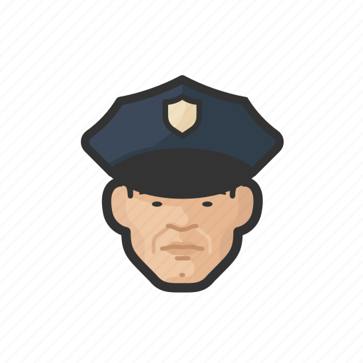 Police, officers, asian, male icon - Download on Iconfinder