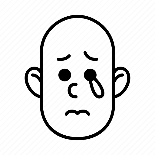 Crying, emoji, emotion, person, sad, sadness, tear icon - Download on Iconfinder