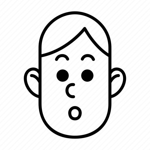 Boy, emoji, emotion, face, man, person, surprised icon - Download on Iconfinder