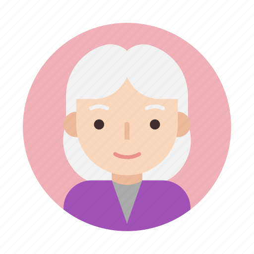 Female, grandma, grandmother, old, face, user, userpic icon - Download on Iconfinder