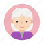 female, grandma, grandmother, old, face, user, userpic 
