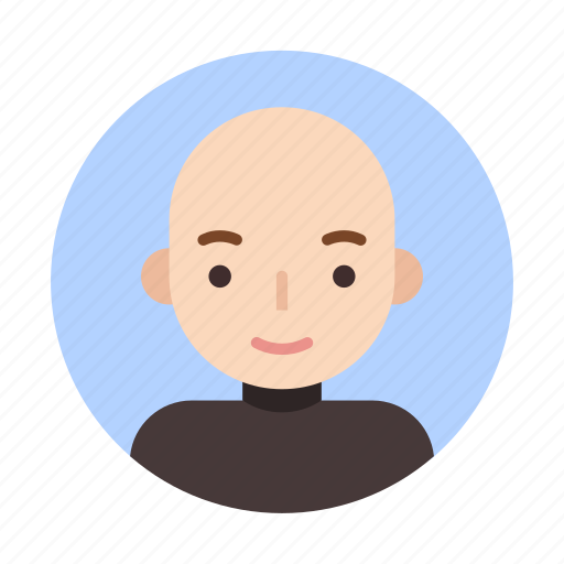 Bald, male, face, head, user, userpic icon - Download on Iconfinder