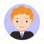 businessman, curly, male, suit, face, user, userpic 