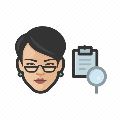 Accountant, asian, female icon - Download on Iconfinder