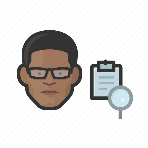 Accountant, black, male icon - Download on Iconfinder