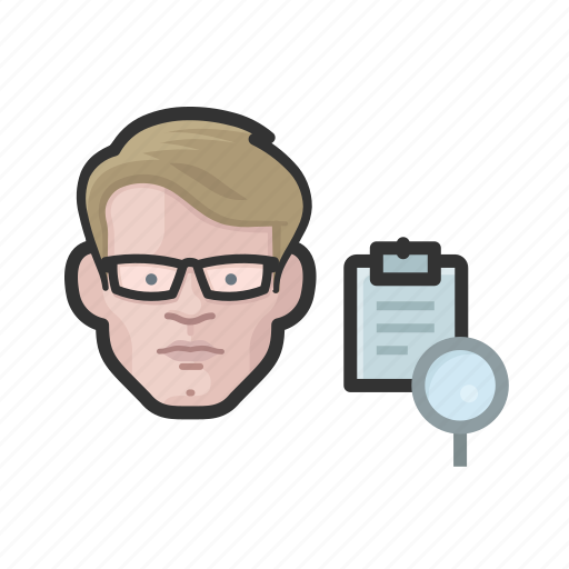 Accountant, white, male icon - Download on Iconfinder