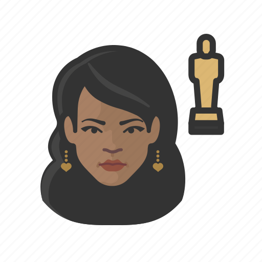 Actor, awards, black, female icon - Download on Iconfinder