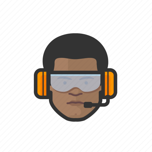 Airport, crew, black, male icon - Download on Iconfinder
