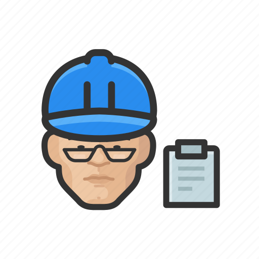 Building, inspector, asian, male icon - Download on Iconfinder