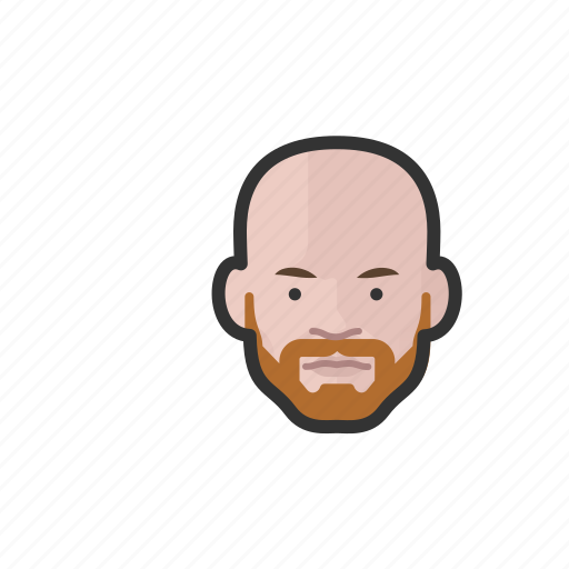 Ginger, bald, beard, man, avatar icon - Download on Iconfinder