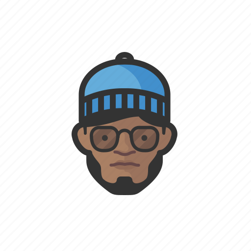 Hipster, beanie, man, african icon - Download on Iconfinder