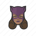 superhero, catwoman, african, black, purple, costume