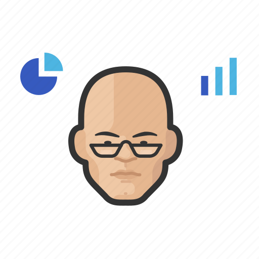 Stock, analyst, asian, male, avatar icon - Download on Iconfinder