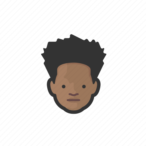 Teenagers, black, male, avatar icon - Download on Iconfinder