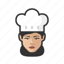 chef, asian, female