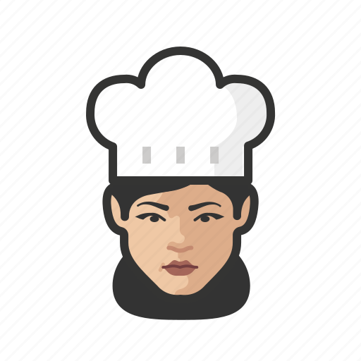 Chef, asian, female icon - Download on Iconfinder