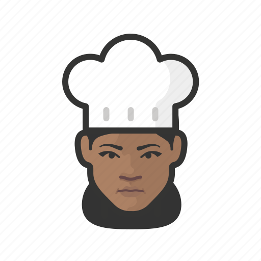 Chef, black, female icon - Download on Iconfinder