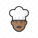 chef, black, male 