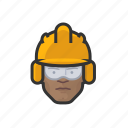 construction, crew, black, male 
