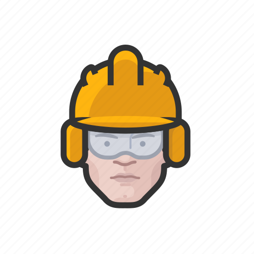 Construction, crew, white, male icon - Download on Iconfinder