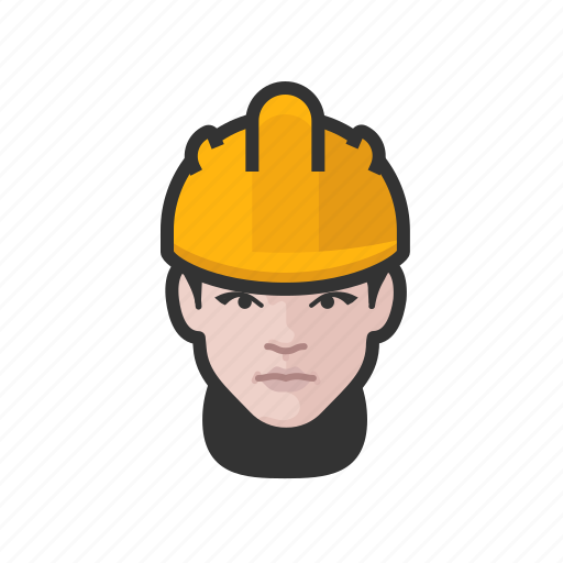 Network, technician, white, female, hard hat, avatar icon - Download on Iconfinder