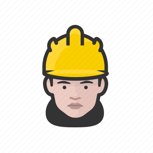 Road, crew, white, female, hard hat, avatar icon - Download on Iconfinder