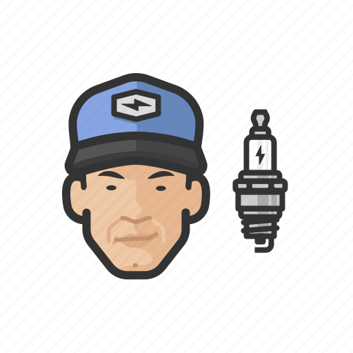 Auto, mechanic, asian, male icon - Download on Iconfinder