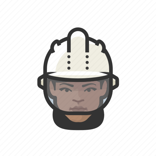Construction, worker, hardhat, african, woman icon - Download on Iconfinder