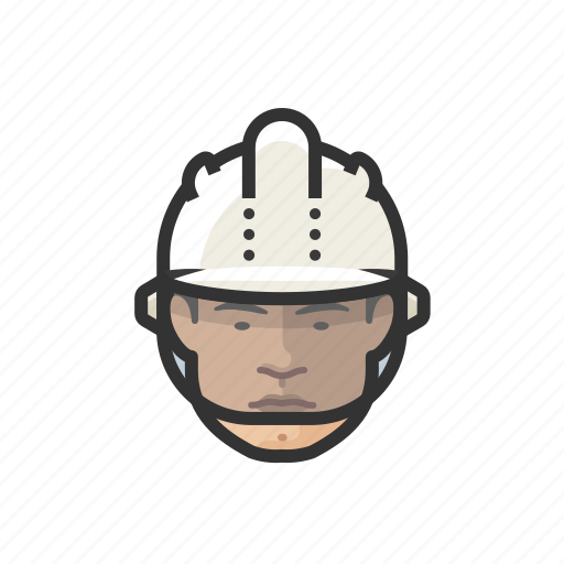 Construction, worker, hardhat, asian, man icon - Download on Iconfinder