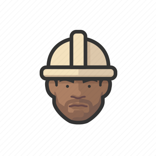 Construction, workers, black, male icon - Download on Iconfinder