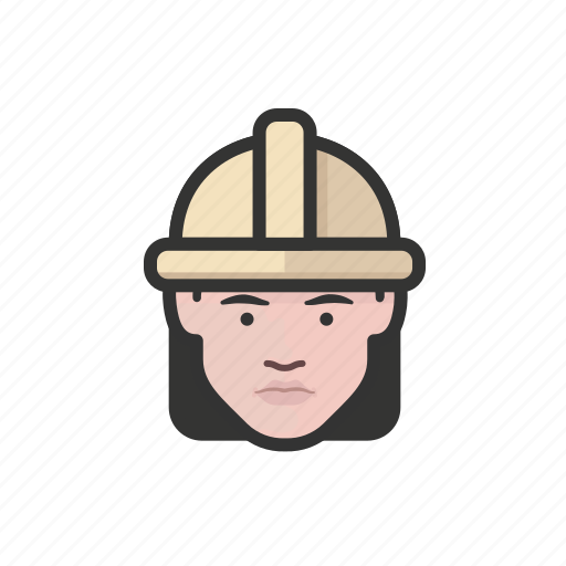 Construction, workers, white, female icon - Download on Iconfinder