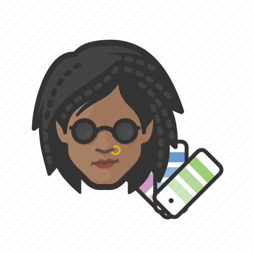 Designers, black, female icon - Download on Iconfinder