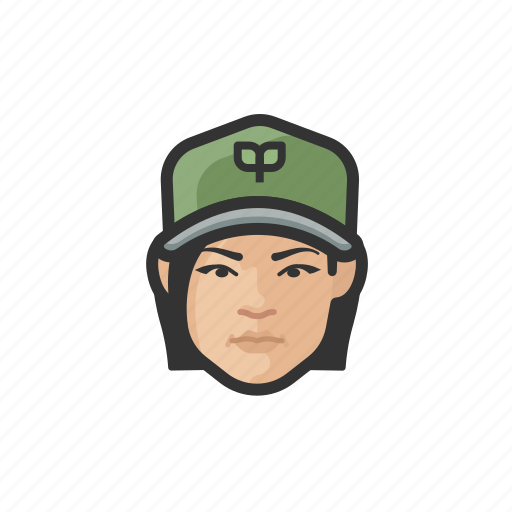 Eco, worker, asian, female icon - Download on Iconfinder