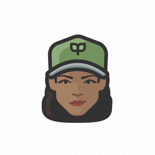 Eco, worker, black, female icon - Download on Iconfinder
