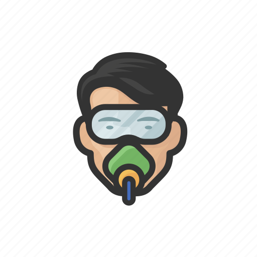 Scuba, diver, asian, male, avatar icon - Download on Iconfinder