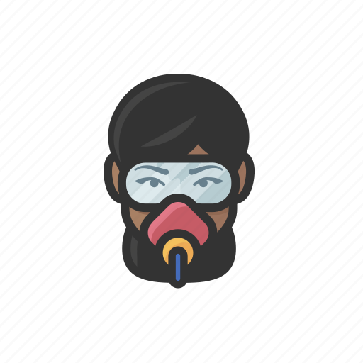 Scuba, diver, black, female, avatar icon - Download on Iconfinder