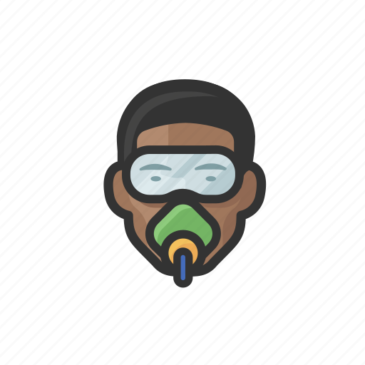 Scuba, diver, black, male, avatar icon - Download on Iconfinder