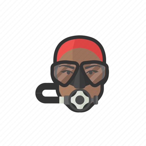 Scuba, diver, woman, african icon - Download on Iconfinder