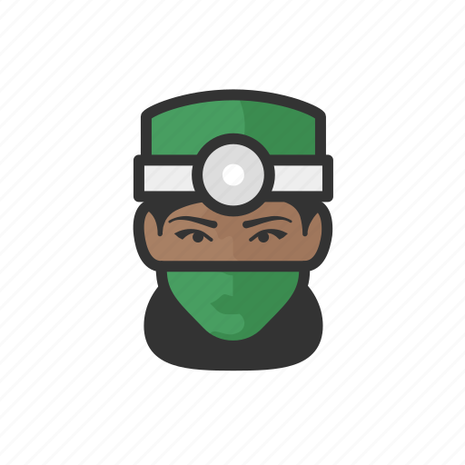Surgeon, black, female, physician, medicine icon - Download on Iconfinder