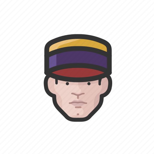 Bellhop, white, male icon - Download on Iconfinder