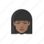 black woman, stylish haircut, millennial, avatar 