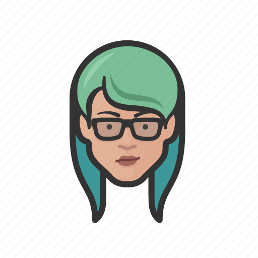 Emo, asian, female, avatar, face icon - Download on Iconfinder