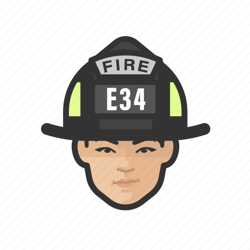 Firefighter, asian, female, face, woman icon - Download on Iconfinder