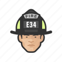 firefighter, asian, male, man, face 