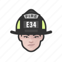 firefighter, white, female, face, woman 