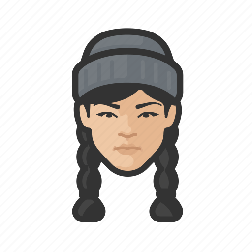 Fisher, asian, female, avatar, face icon - Download on Iconfinder