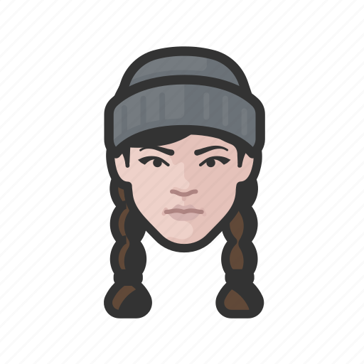 Fisher, white, female, avatar, face icon - Download on Iconfinder