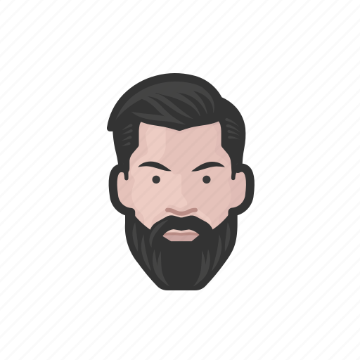 Hipster, beard, man, avatar icon - Download on Iconfinder